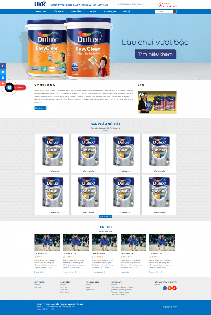 Mẫu website