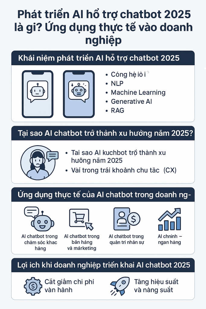 Phát triển AI hỗ trợ chatbot 2025